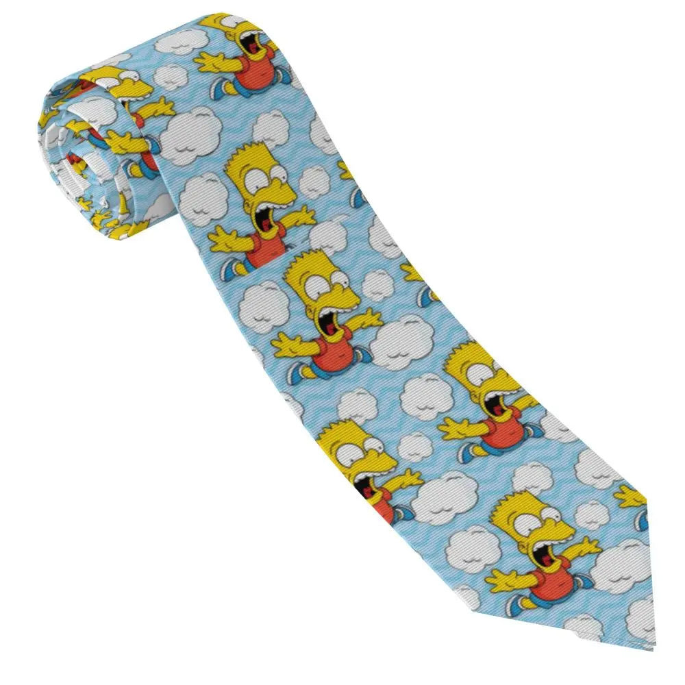 Personalized The S-Simpsones Homer Neck Ties Men Formal Silk Wedding Neckties