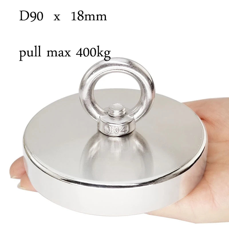 Fishing Magnets Hook Powerful, 110lb 242lb 529lb 771lb Pull Force Super Strong Heavy Duty Search Magnet For Sea Fishing Salvage