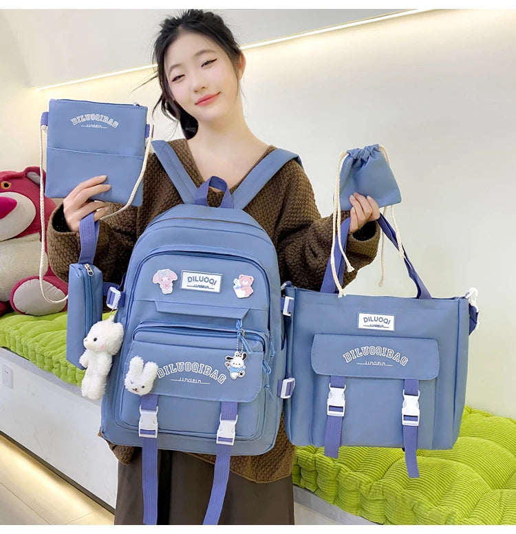 Backpacks Tuition Bag Pencil Case Crossbody Bag High Capacity School Bags 2024 Hot Sale for Girls and Boys Mochilas Escolares