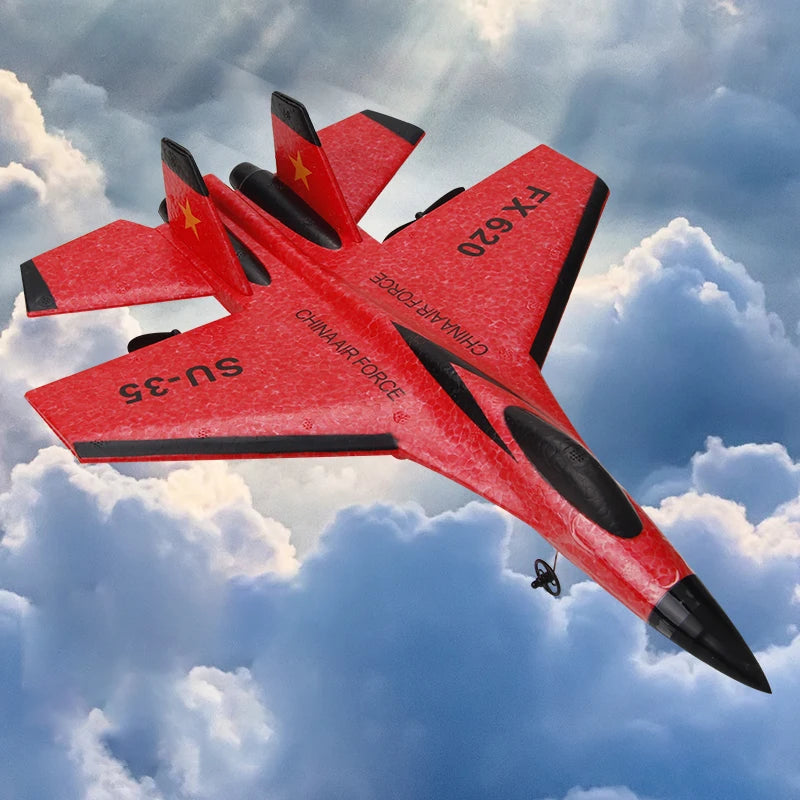 RC Foam Aircraft SU35 Rc Plane 2.4G Radio Control Glider Remote Control Fighter Glider Airplane Foam Boys Toys for Children