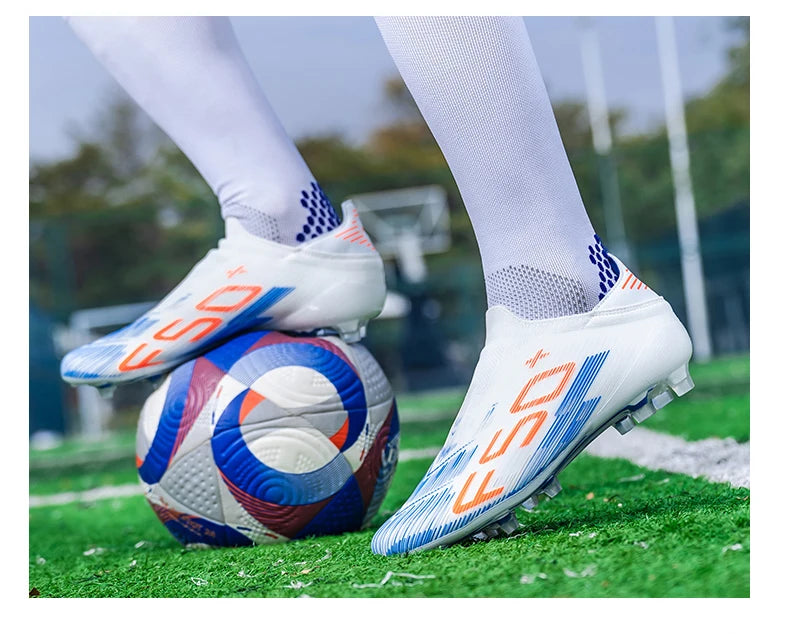 High Quality Mens Football Boots F50 Boys FG/TF Training Studded Fast Soccer Cleats Pro Non Slip Football Shoes for Man 35-45
