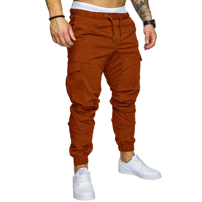 Men Pants Thin Fashion Casual Jogger Pants 2025 Streetwear Cargo Pants Men's Multi-pockets Trousers Fitness Gyms Sweatpants Mens