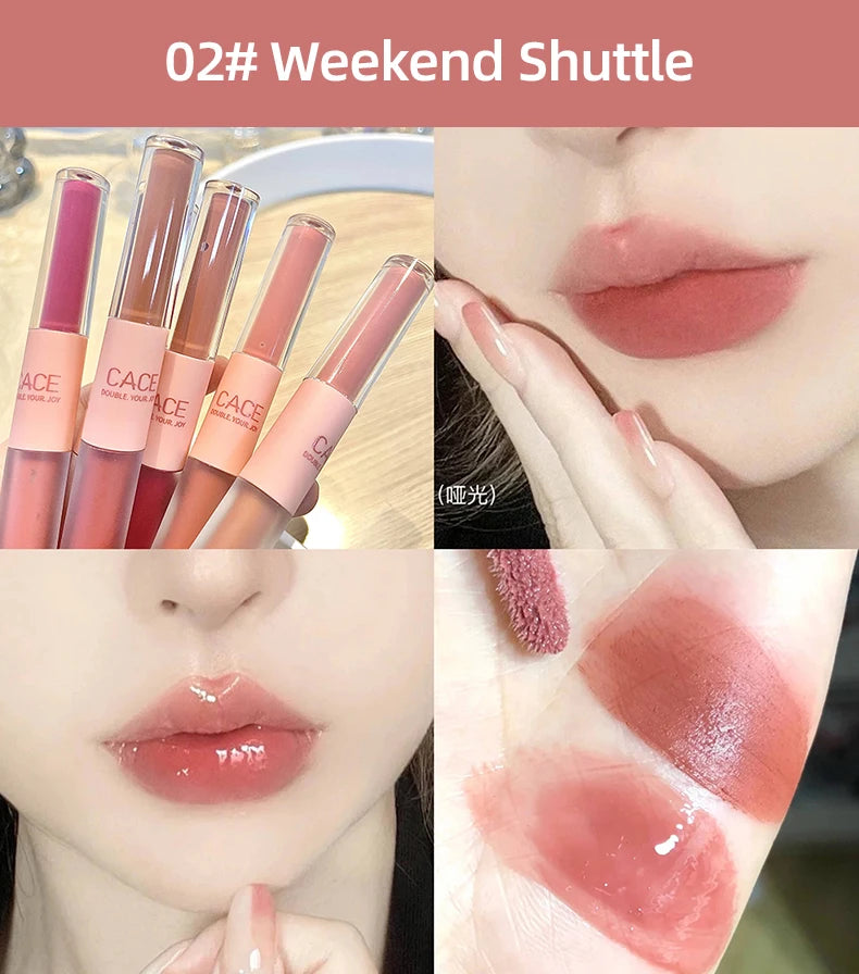6 Colors Sexy Red Liquid Lipstick Moisturizing Lip Glaze Tint Long Lasting Matte Lip Mud Waterproof Velvet Lipstick Lips Makeup