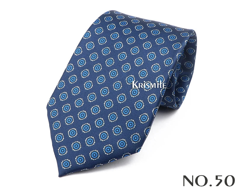 New Design Bohemian Style Necktie For Men Silk Touch Soft Blue Red Yellow Necktie Fit Wedding Party Business Office Accessory