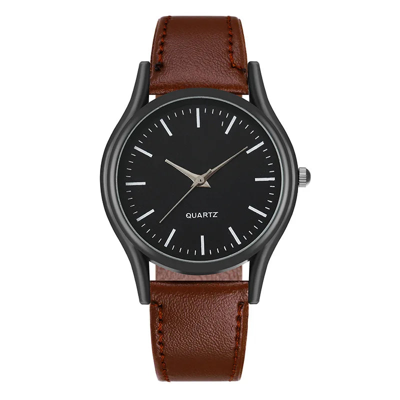 Watches for Men Reloj Hombre Fashion Watch for Lovers Leather Watches Quartz Wristwatch Clock Gift Relogios Masculino
