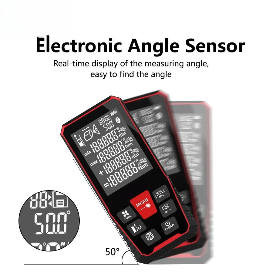 Laser Distance 50M/100M/120M Rangefinder Profesional Meter Laser Range Finder Ruler Test Tool