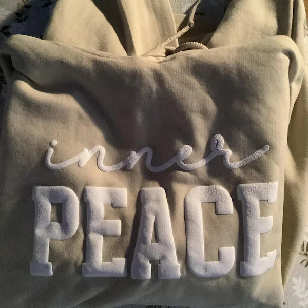 Custom Text Hoodies, Personalized Puff Print Embossed Sweatshirt Gift for Mom Christmas Gift Idea Business Logos Employee Gift