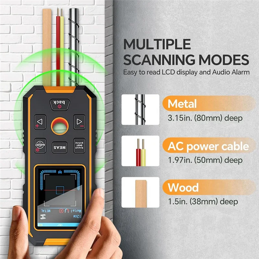 Digital Laser Distance Meter Wall Scanner Laser Distance Meter For AC Wires Metal Wood -Y47A