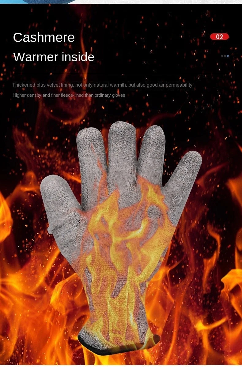 100% Waterproof Gloves for Men and Women, Winter Work Gloves for Cold Weather Thermal Insulated Freezer Gloves