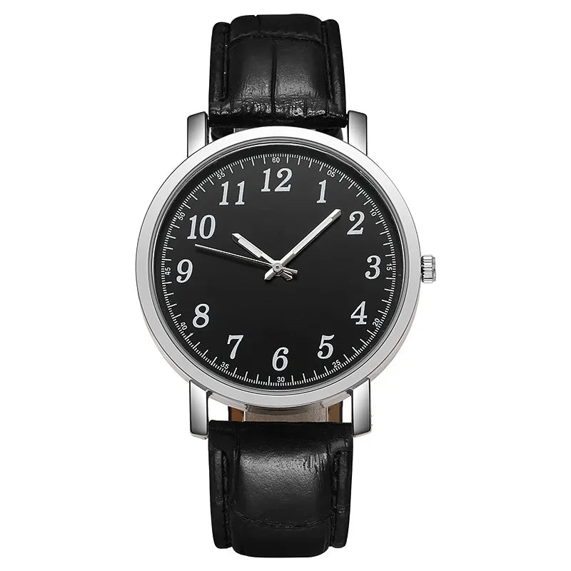 Men Watches Business Wrist Watch Luxury Leather Strap Analog Watches Quartz Wristwatches Clock Men Women Casual Simple Watch