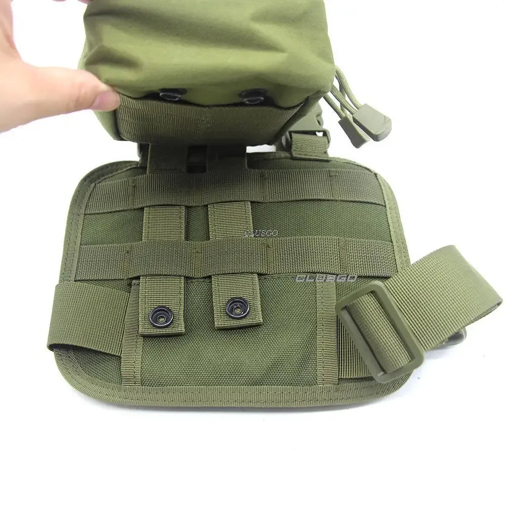 Tactical Molle EDC Pouch Compact Utility Pouch 600D Organizer Tools Bags with Thigh Rig Panel Multipurpose Tool Bag Wasit Bag