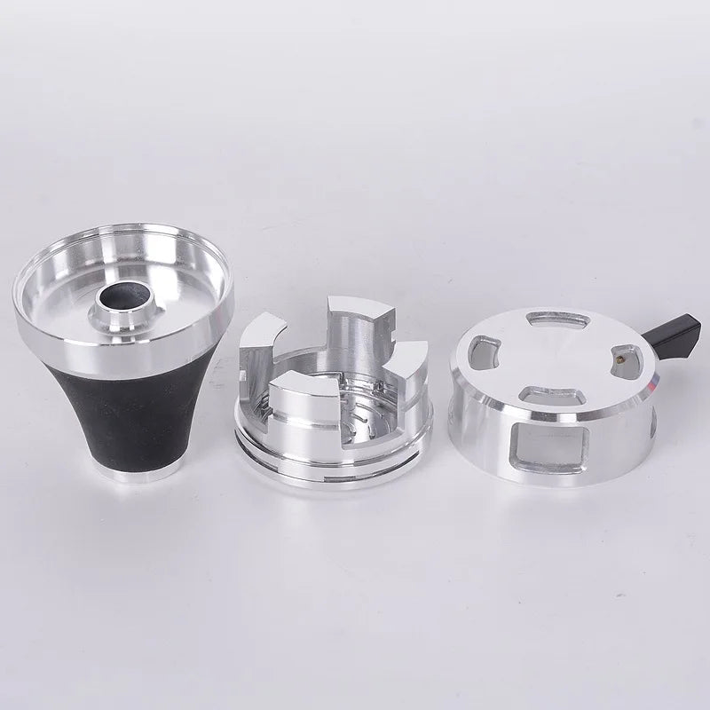 Aluminum Alloy Hookah Bowls Shisha Charcoal Holder Arab Carbon Heater Chicha Nargile Complete Water Pipe Smoking Accessories