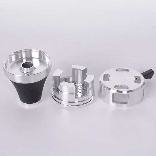 Aluminum Alloy Hookah Bowls Shisha Charcoal Holder Arab Carbon Heater Chicha Nargile Complete Water Pipe Smoking Accessories