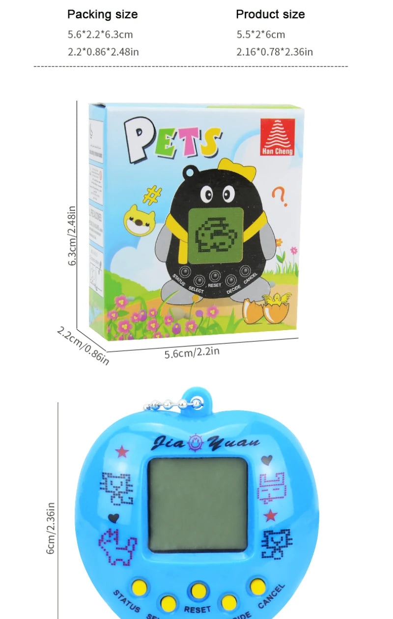 Virtual Pet Tamagotchi Tamagochi Toy in Russian Original German Spanish Polish Electronic Animals Kid Play Game Boy Child Pixel