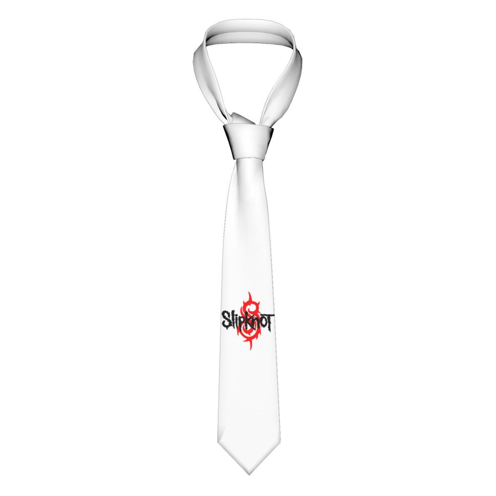 Slipknots Neckties Men's Customized Silk Heavy Metal Rock Music Gift Neck Tie for Office