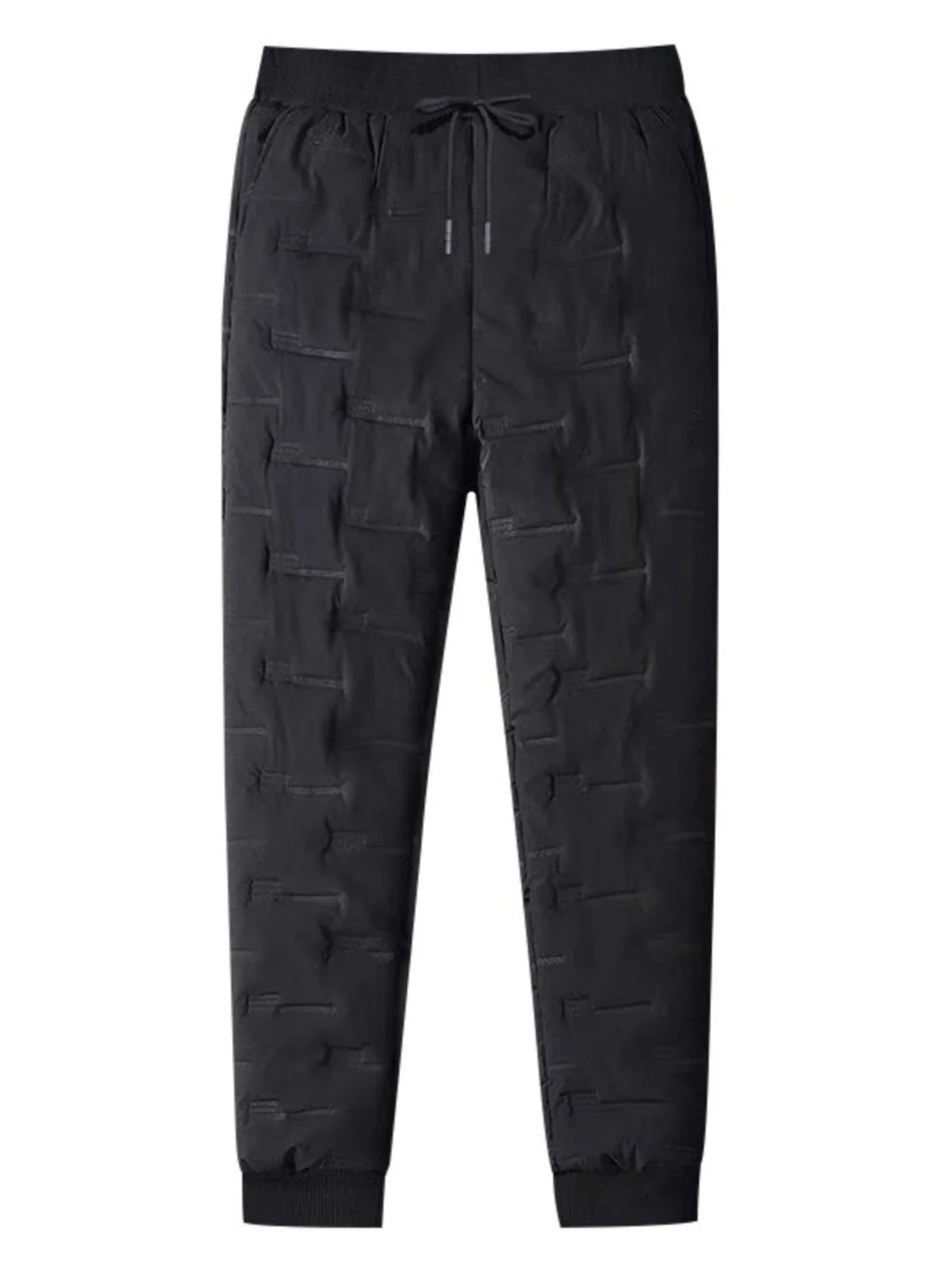 Thickened Lamb Velvet Men's Winter Outdoor Wear Windproof Coldproof Fleece Lined Pants Large Size Warm Waterproof down Cotton...
