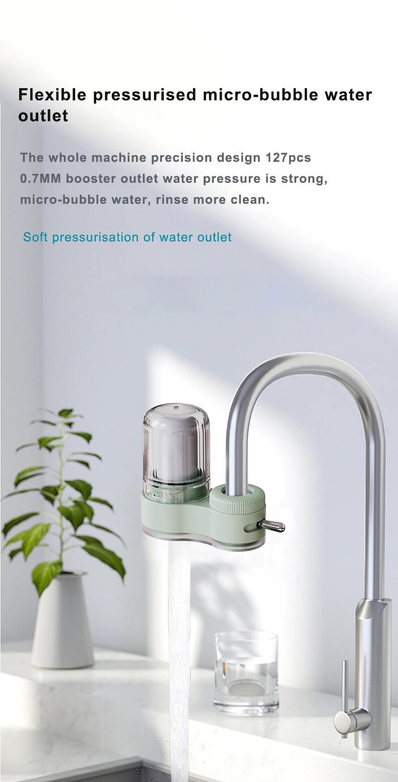 Healthy Faucet Water Filter System - Tap Water Purifier Filter Water Purifying Device For Home Kitchen ,Faucet Mount Filter