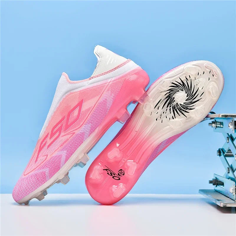 New Men Soccer Shoes High Ankle Breathable Football Boots Ultralight Futsal Non-Slip High-quality Sports Shoes Outdoor Match