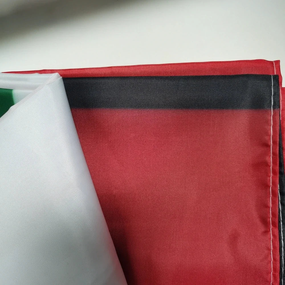 Palestine Lebanon Friendship Flag 90x150cm 100% Polyester - Outdoor/Indoor Hanging Banner for  Solidarity, Cultural Events
