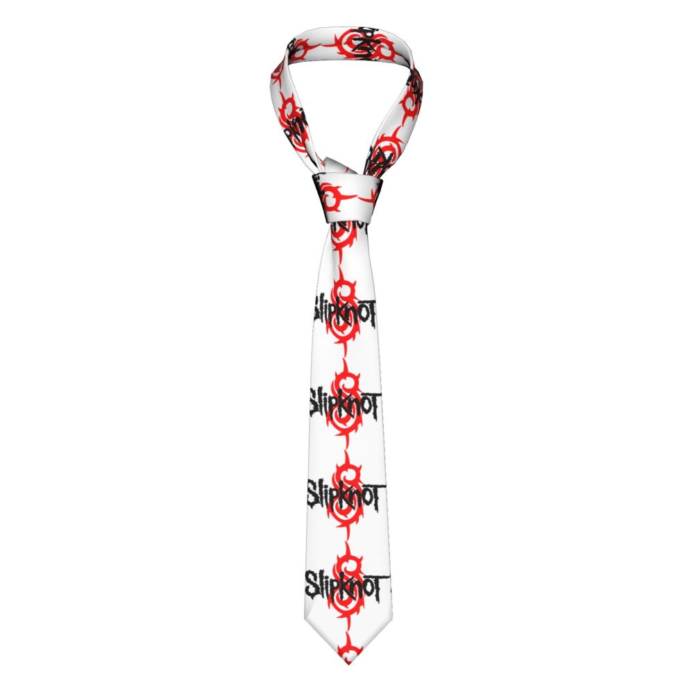 Slipknots Neckties Men's Customized Silk Heavy Metal Rock Music Gift Neck Tie for Office