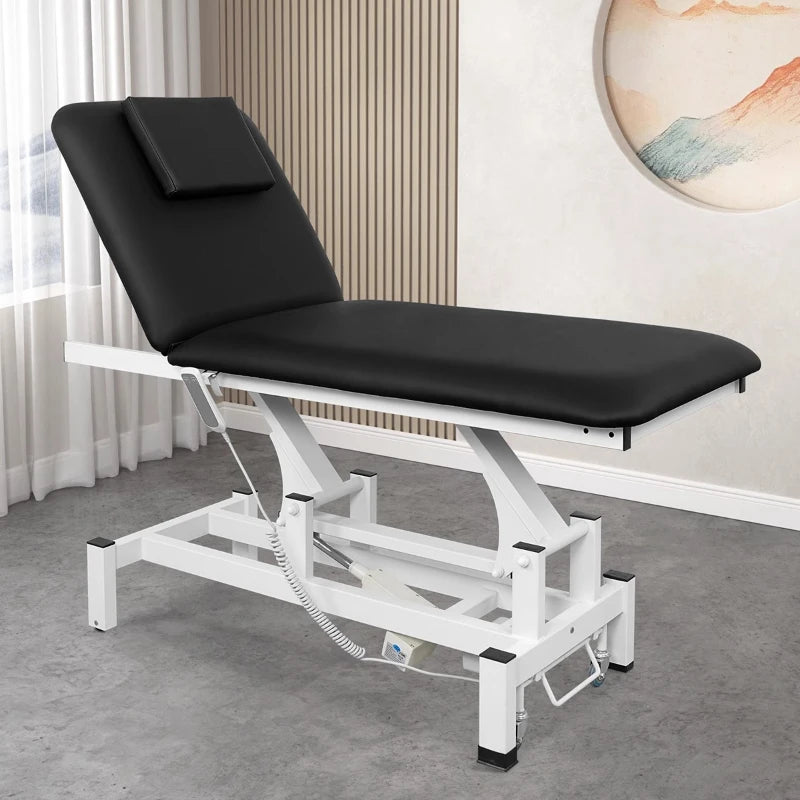 Head Spa Electric Massage Tables Lift Operating Table Comfort Iron Massage Tables Acupuncture PU Leather Furniture Meja Pijat MH