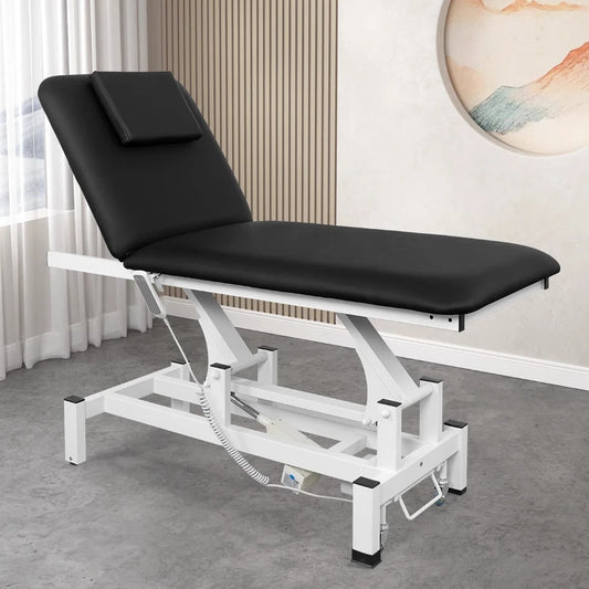 Head Spa Electric Massage Tables Lift Operating Table Comfort Iron Massage Tables Acupuncture PU Leather Furniture Meja Pijat MH