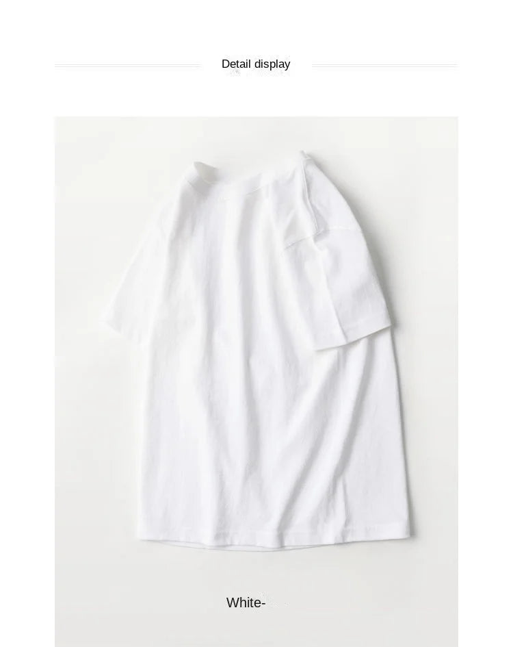Fashionable Men's White 100% Cotton T-Shirt Golf Wear Men Short Sleeve Tee Solid Color O Neck Casual Summer Undershirt Tee Top