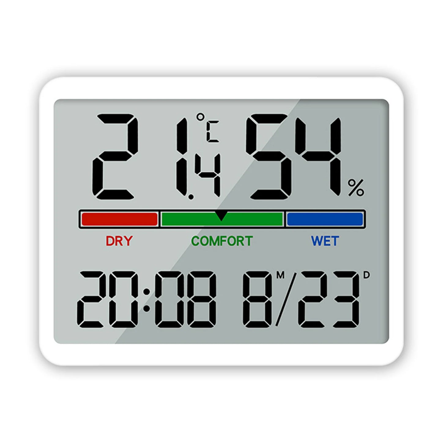 LED Thermometer Thermo-Hygrometer Multifunction Electronic Temperature Humidity Meter Battery Powered Digital Alarm Clock