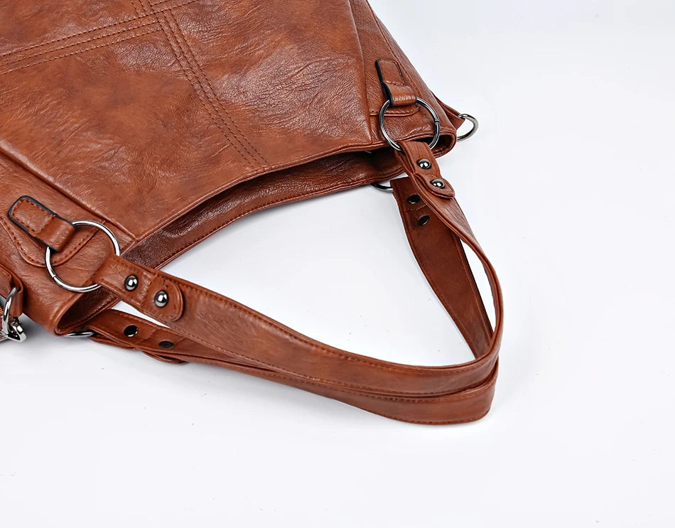 Fashionable Simple Handbag Famous Luxury Designer Women Tote Bag High Quality Soft Leather Large Capacity Women's Shoulder Bags