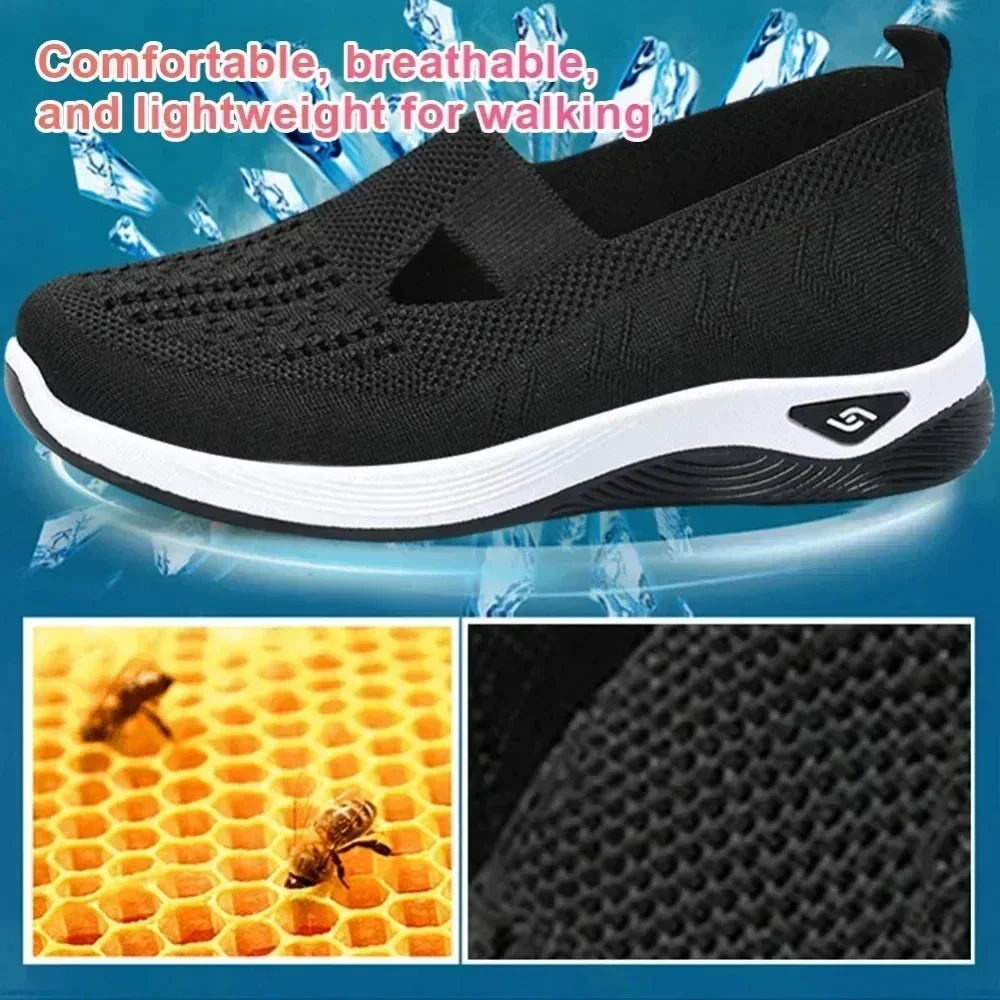 New Summer Women's Barefoot Walking Shoes - Mesh Breathable  Orthopedic  Non - Slip with Arch Support