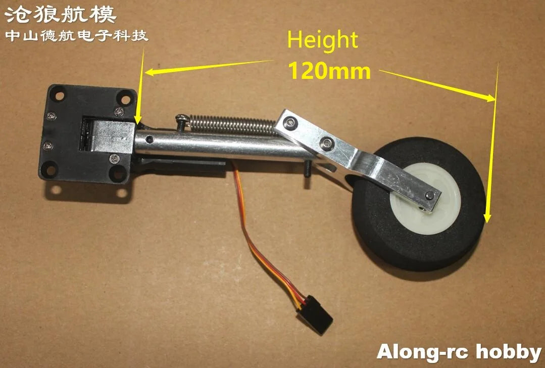 RC Plane Part 120 130 140 150mm Retractable Kneeling Landing Gear with Wheel for 2.5-3.5kg Models Airplane RC Aircraft Fighter