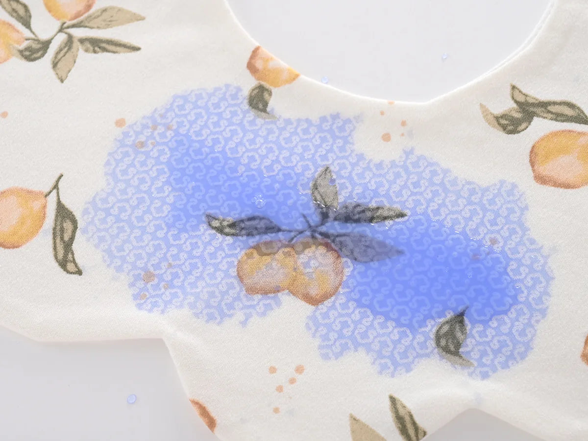 Baby Bib - 100% Cotton Waterproof Drool Cloth Newborn 360-Degree Extra-Large Absorbent Bib Feeding Bib