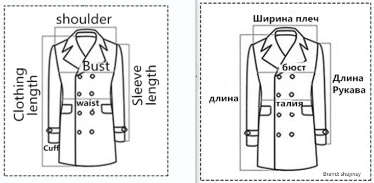 Wool 54.3% autumn and winter new men's woolen coat medium and long suit collar cotton thickened woolen coat men's coat