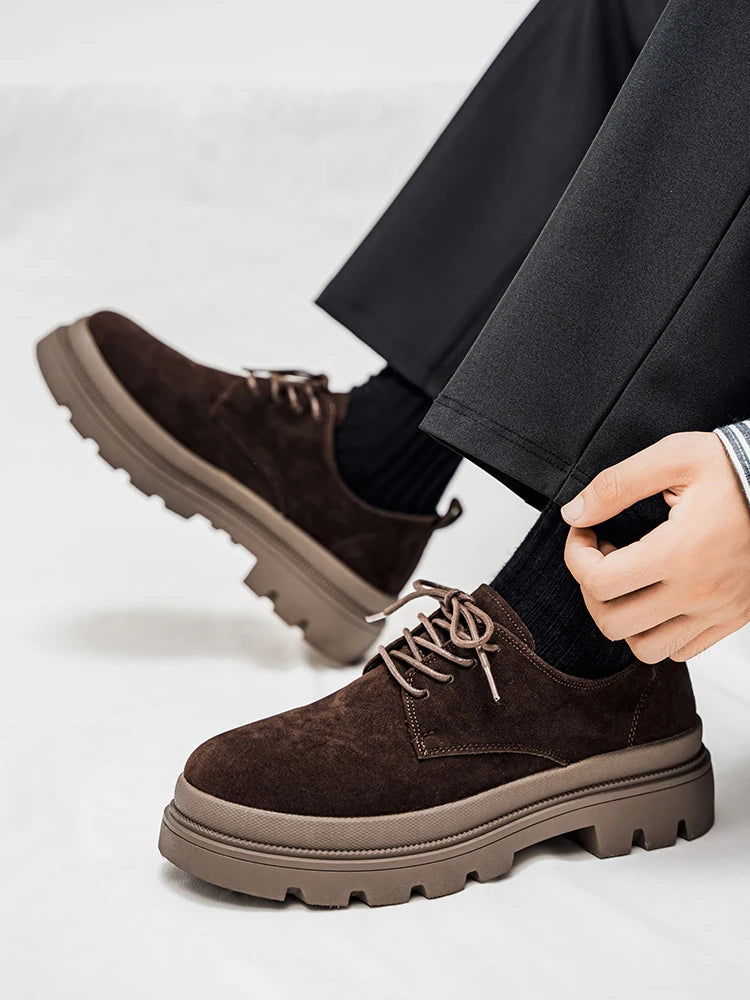 Men's Thick Soled Business Casual Shoes Are Fashionable Versatile and Simple Men's Formal Shoes