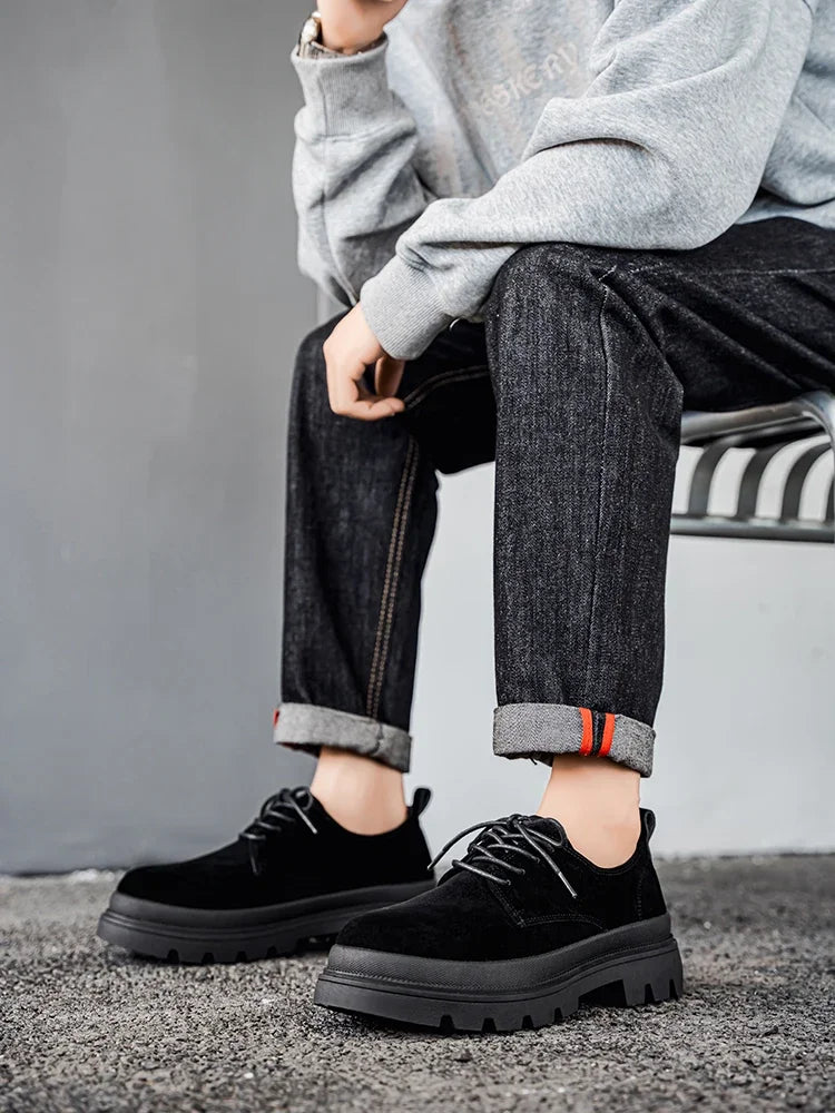 Men's Thick Soled Business Casual Shoes Are Fashionable Versatile and Simple Men's Formal Shoes