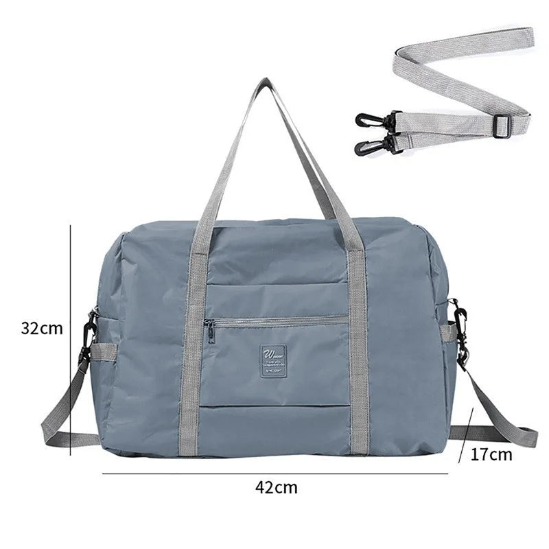 Women's Large Capacity Travel Bag Fitness Yoga Handbag Wet and Dry Wide Shoulder Strap Outdoor Tote Bag