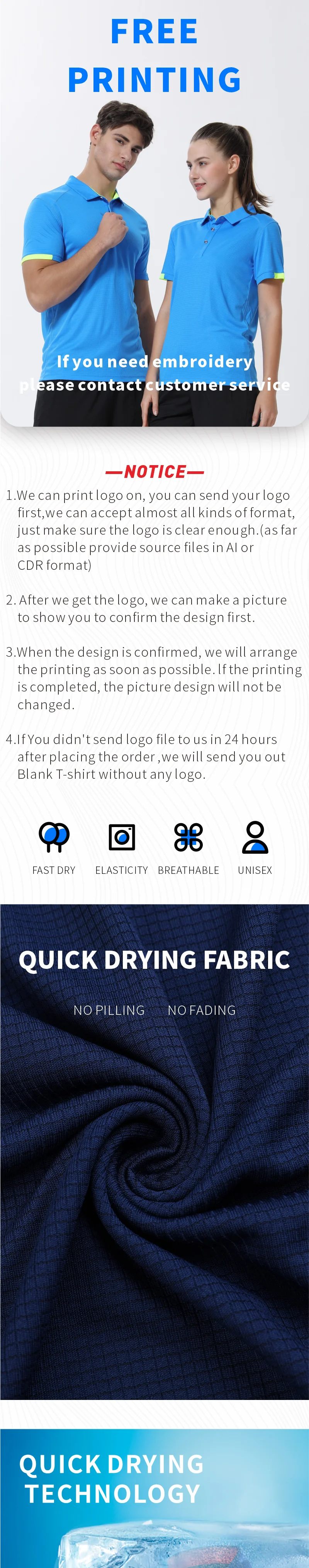 POLO T-shirt Free Customization Printing Logo Image Design T-shirt Short Sleeve Cultural Shirt Enterprise Work Suit Unisex