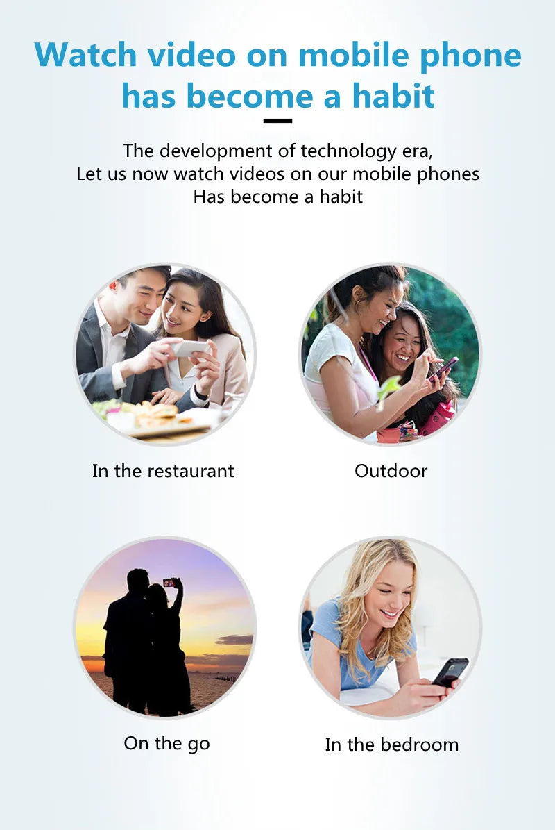 12 Inch Folding Mobile Phone Magnifying Glass HD Video Magnifying Glass 3D Mobile Phone Screen Magnifying Glass Desktop Bracket