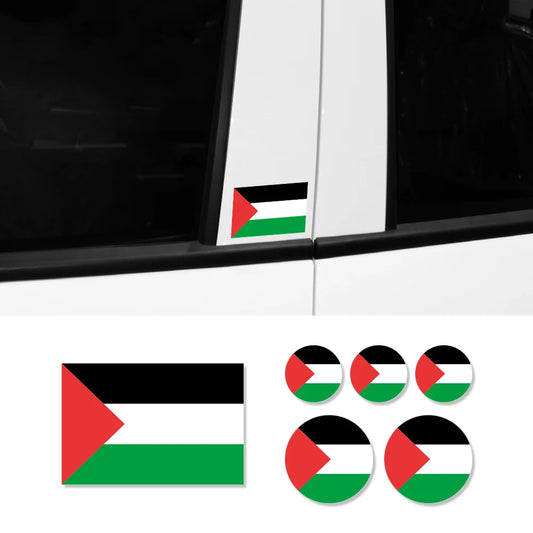 Palestine Flag Car Stickers Tuning Decor Decal on Bumper Rear Window Windshield Laptop Walls Motorcycle Styling Auto Accessories
