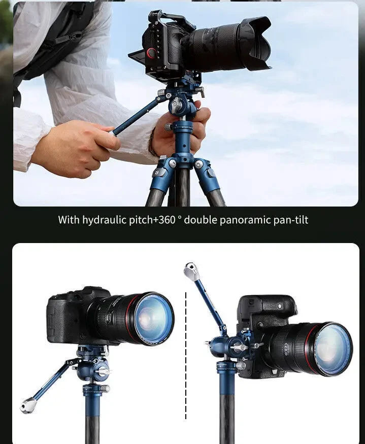 Benro CyanBird Blue bird Carbon Fiber Tripod CB259AFK/CFK/258 Camera SLR Stand Aluminum head Micro Single Handle hold W/FS20PRO