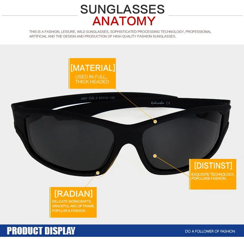 Polarized Sunglasses For Men Design Brand Summer Style Polarizing Sporting Sun Glasses Eyewear Gafas De Sol Hombre
