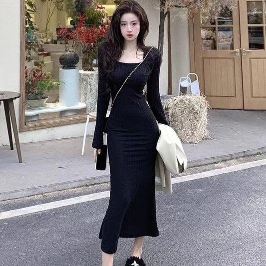 Dresses Womens Dress Modest Spring Satin Sheer Layered Sashes Artistic French Style Temperament Personality Chic Elegant Commute
