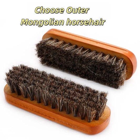Elegant Polishing Brush made of Horsehair for Car Interiors, Furniture, Bags, and Apparel