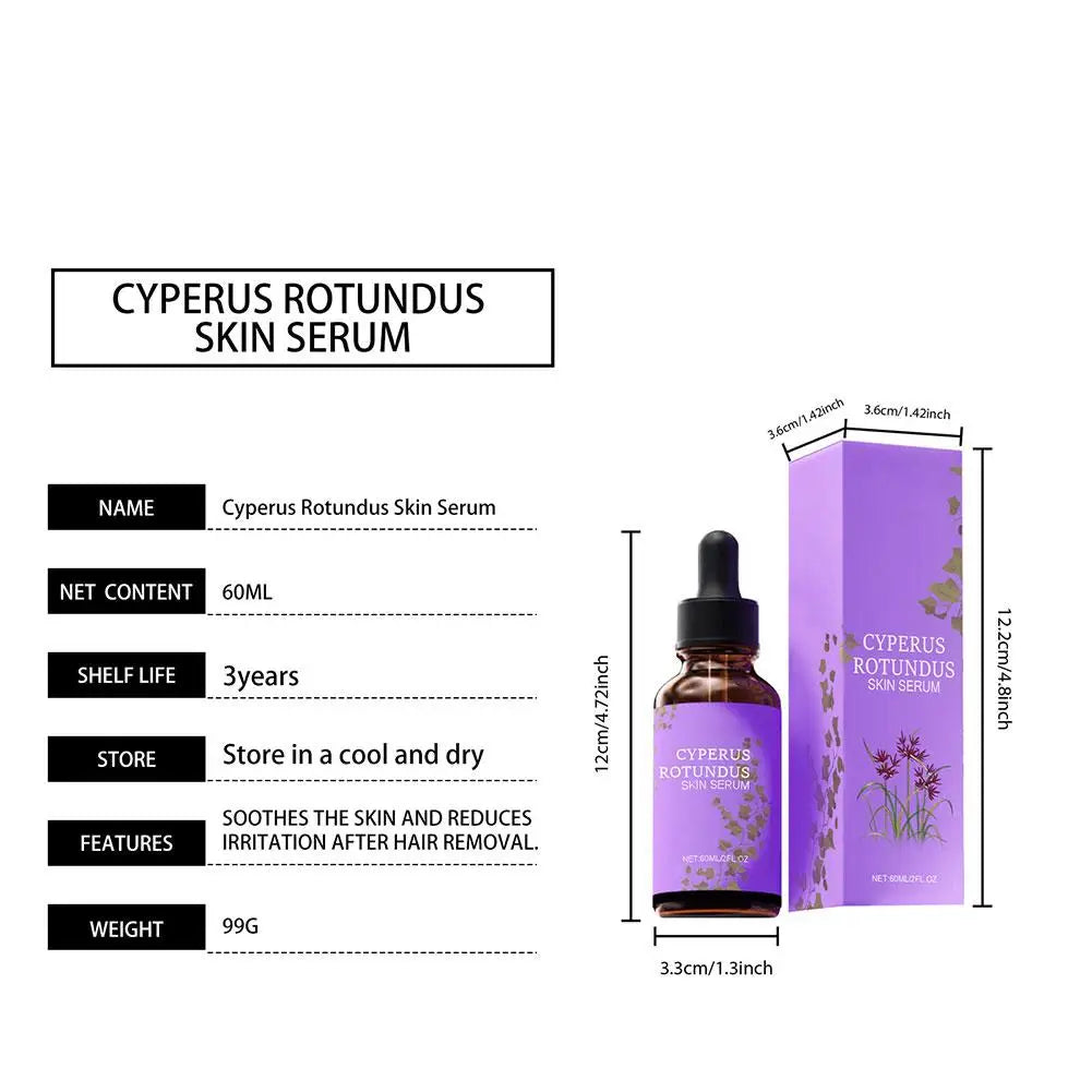 OceAura Cyperus Rotundus Oil for Hair Removal Prevent Hair Growth Products Remove Hair Inhibitor for Moisturizing Body Oil 60ml