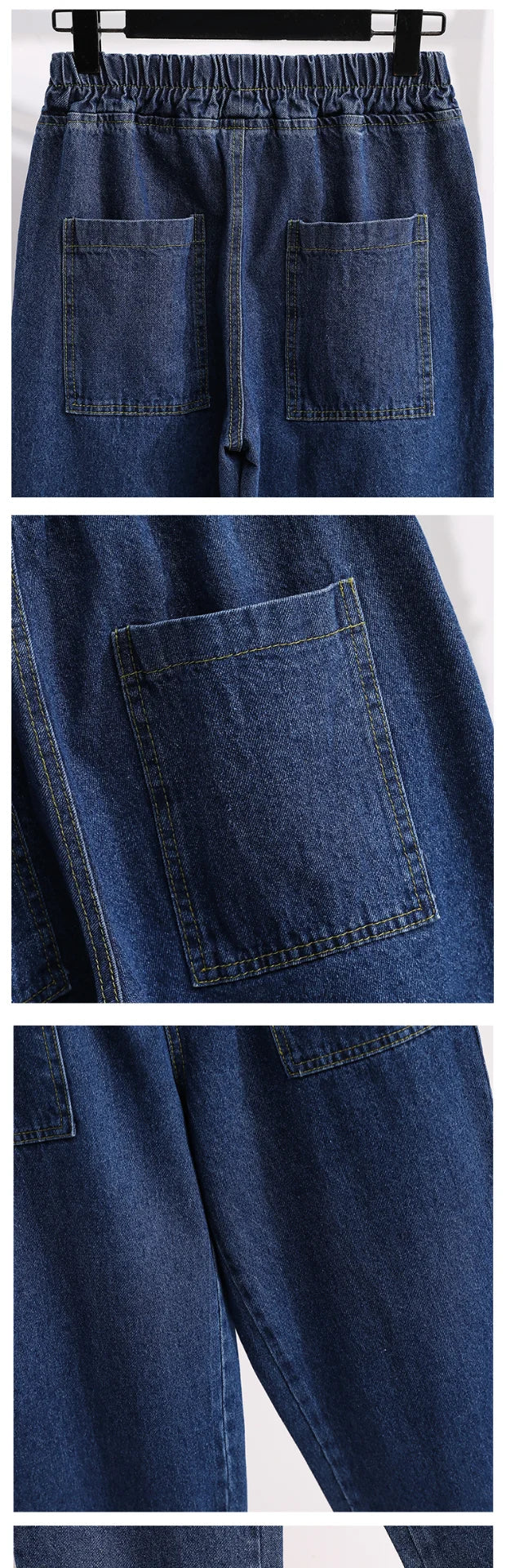 plus Size Denim Trousers High Waist Straight Leg Women's Spring Faion Slimming Long Pants Casual Harajuku Sle Jeans