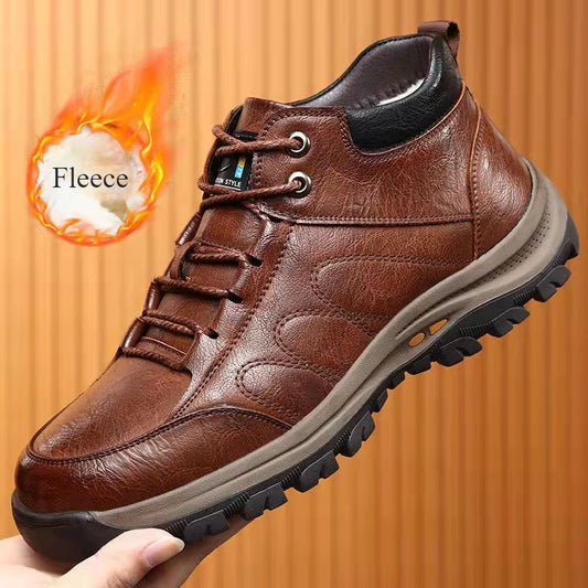 Men's Casual Shoes Luxury Casual Sneakers Slip on Formal Loafers Men Hiking Shoes Male Cotton Shoes Warm Ankle Boots for Men