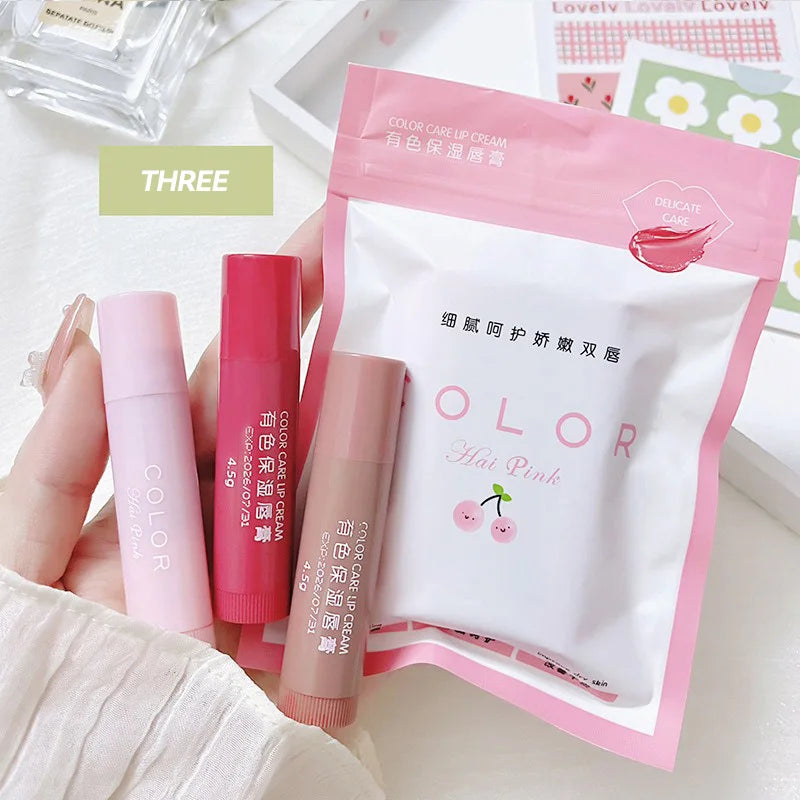 Colored Moisturizing Lip Balm Lipstick Moisturizing, Moisturizing, Diluting Lip Lines, Anti-drying Lip Balm