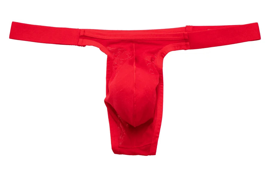 Men Thongs Sexy Underwear T-Back Underpants Breathable  Ice Silk Briefs Big U convex Pouch Thongs G-String Male Lingerie Panties