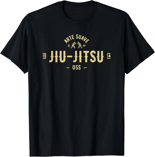 Brazilian Jiu Jitsu Shirt Arte Suave Oss Tshirt BJJ T Shirt T-Shirt  Men Clothing Tops  Streetwear  Camisetas  Vintage T Shirt