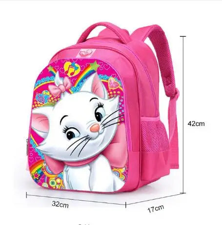 16 inch Girls School Bags Princess Cartoon Schoolbags Pink Backpack kids Cartoon Primary Bookbag Kids Mochila Infantil